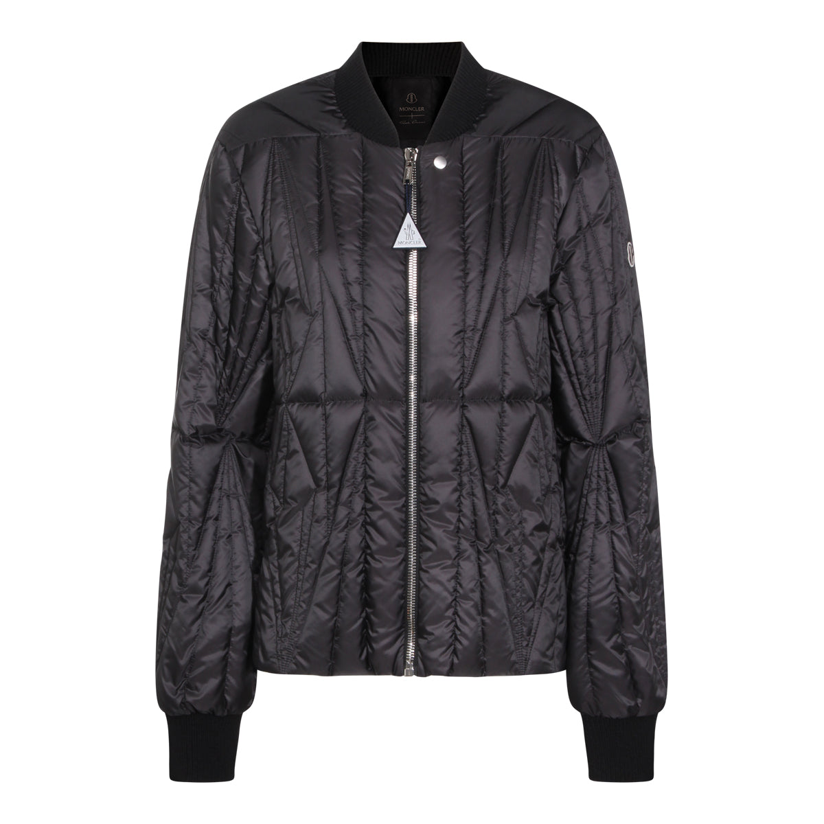 BLACK GEOCAMO FLIGHT DOWN JACKET