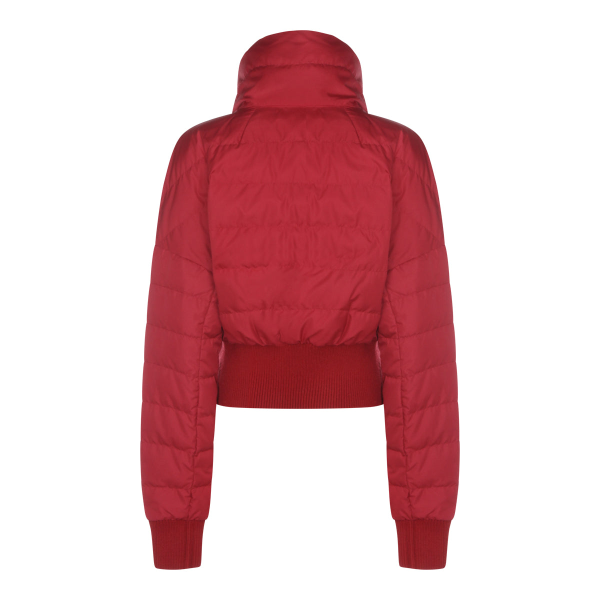 RED CROPPED DOWN JACKET