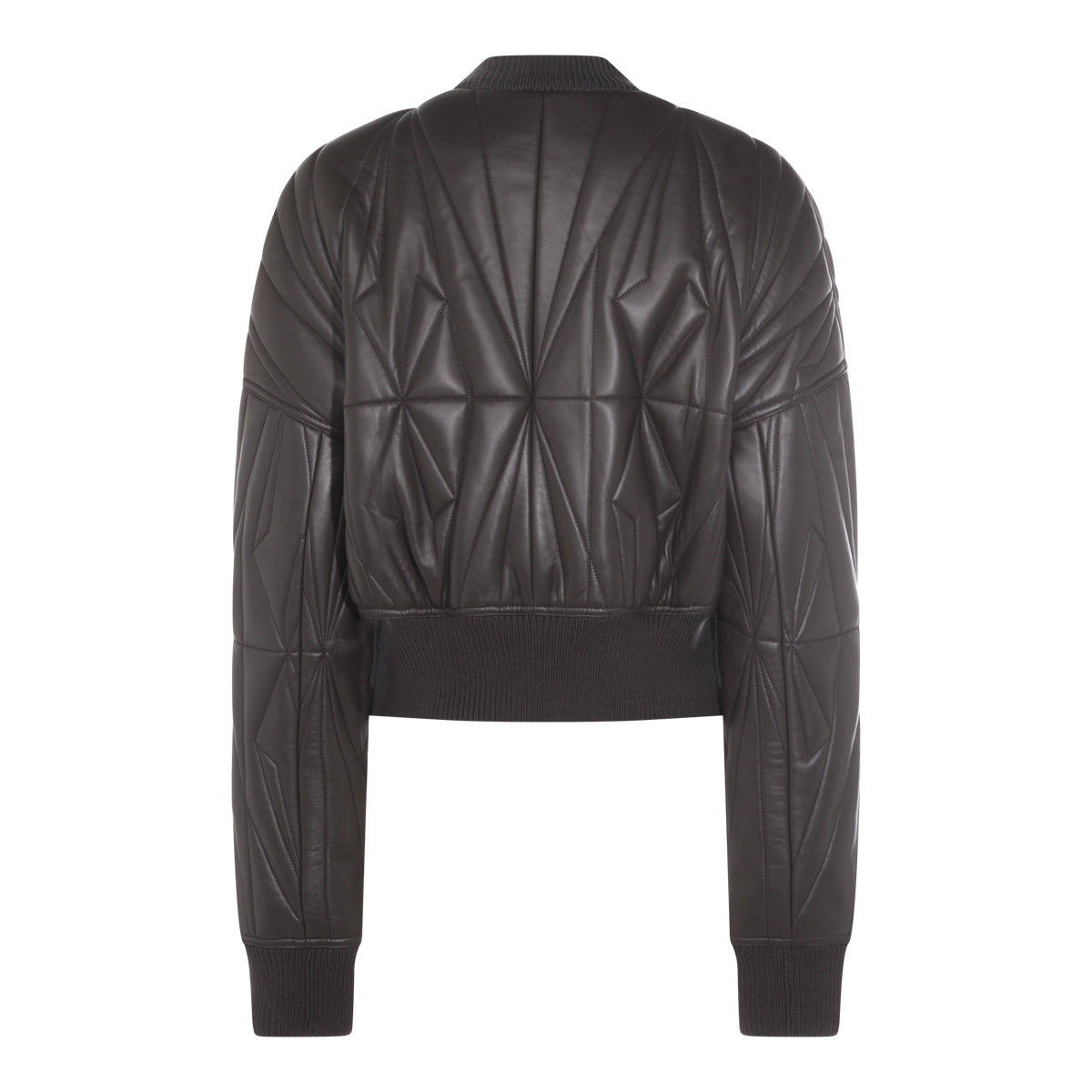 DARK GREY GEOCAMO LEATHER JACKET