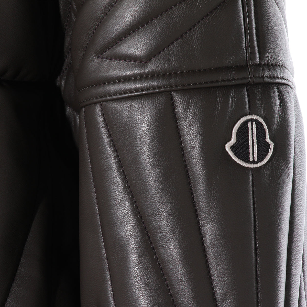 DARK GREY GEOCAMO LEATHER JACKET