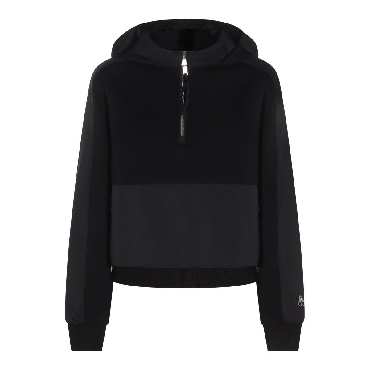 BLACK COTTON SWEATSHIRT