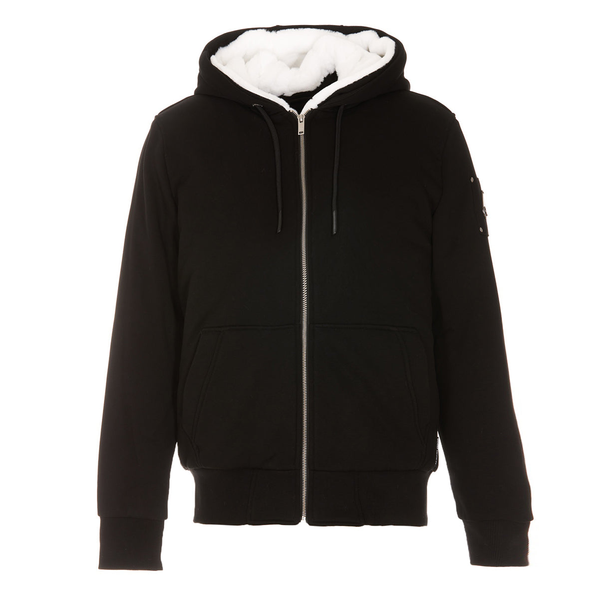 BLACK COTTON BLEND CASUAL JACKET