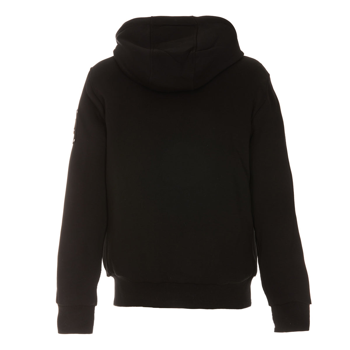 BLACK COTTON BLEND CASUAL JACKET