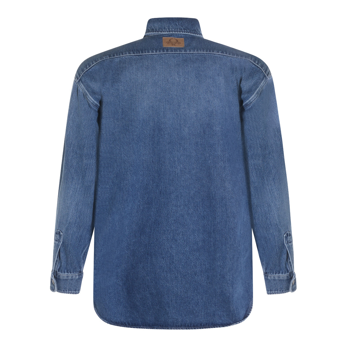 BLUE COTTON DENIM SHIRT