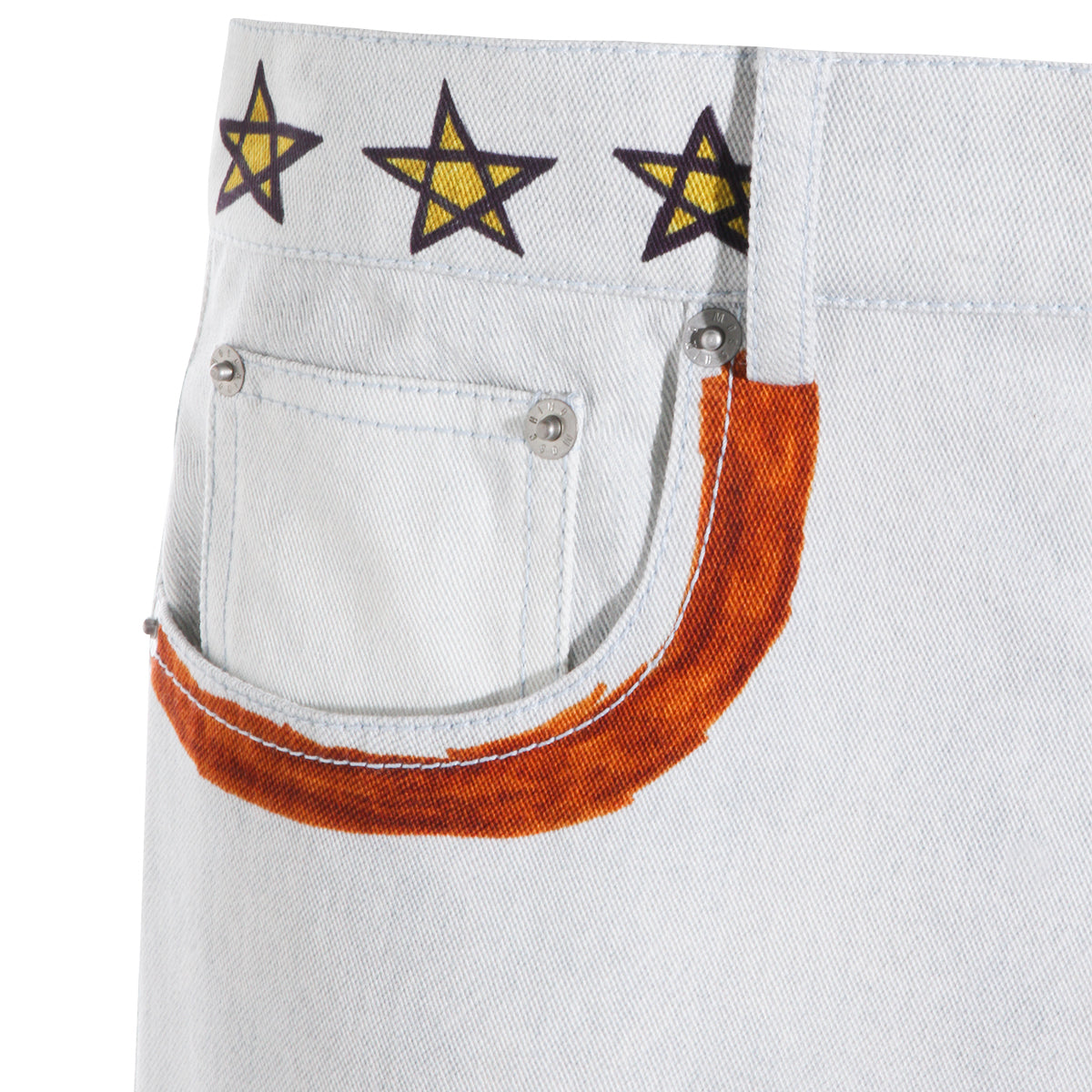 WHITE COTTON JEANS
