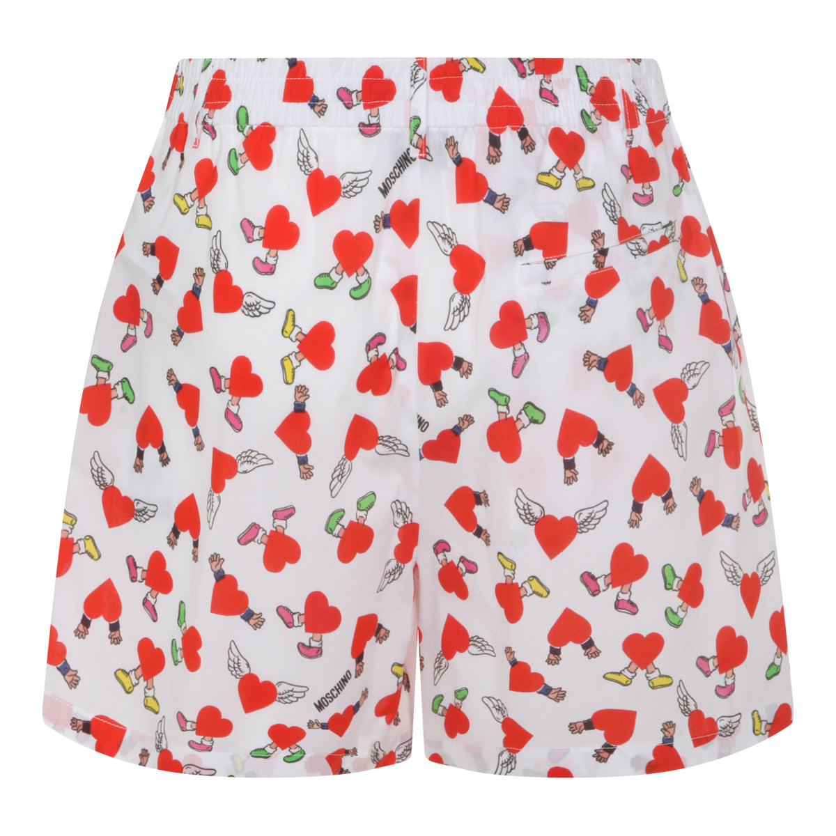 WHITE COTTON SHORTS