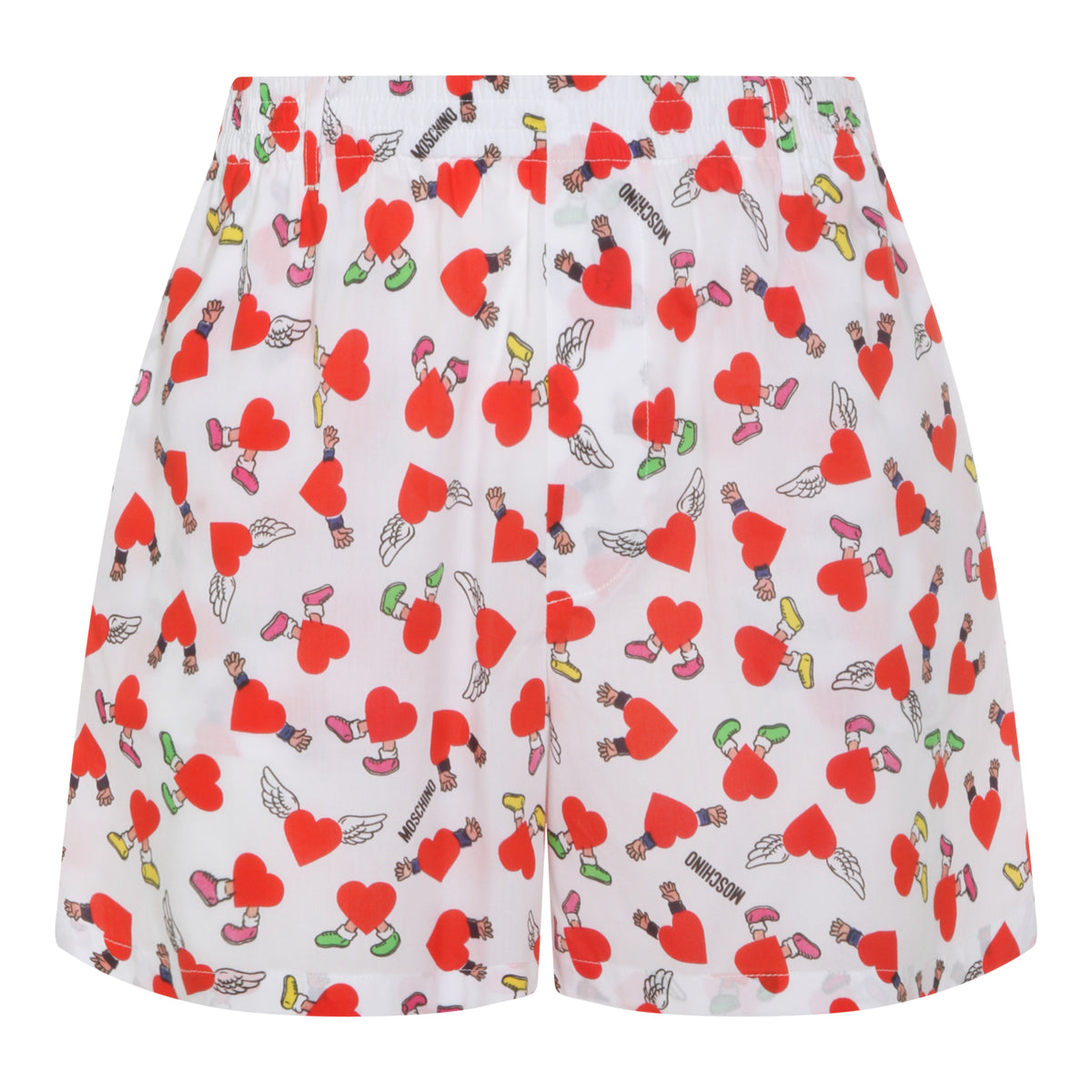 WHITE COTTON SHORTS