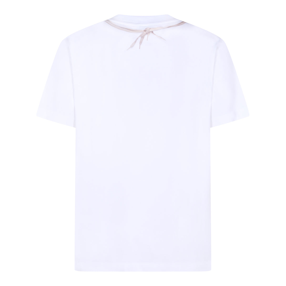 WHITE COTTON T-SHIRT