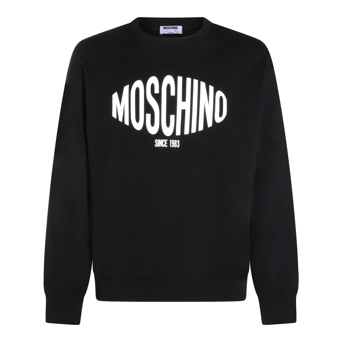 BLACK COTTON SWEATSHIRT