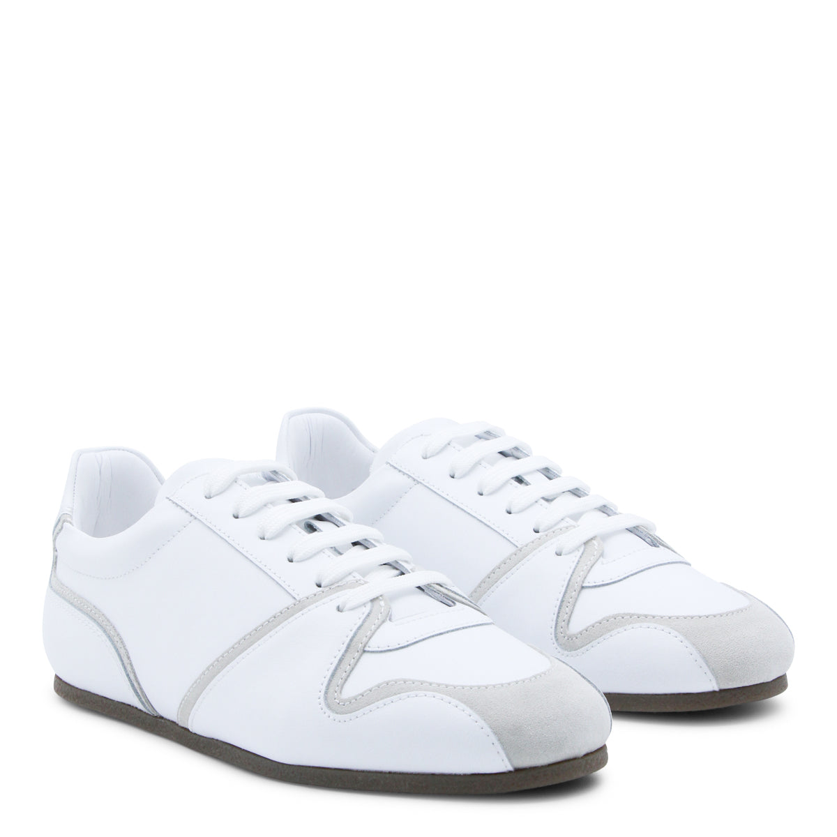 WHITE LEATHER SNEAKERS