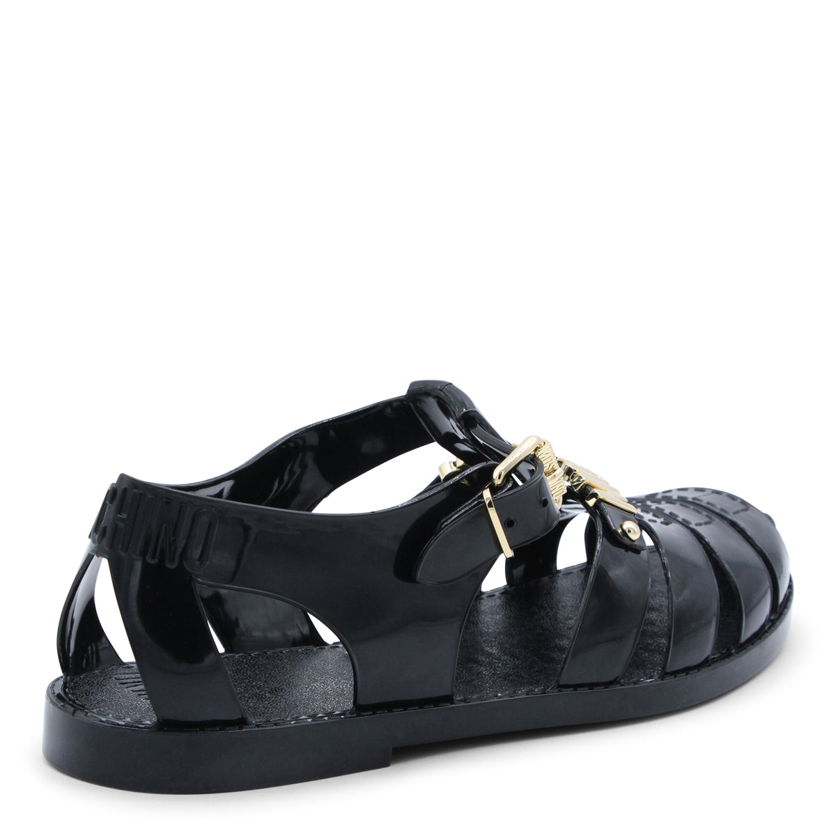 BLACK JELLY SANDALS