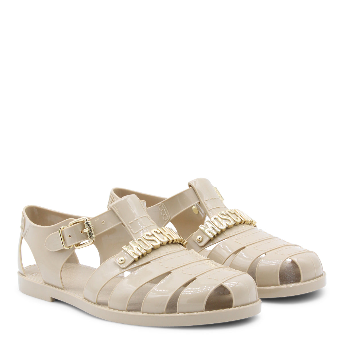 BEIGE JELLY SANDALS