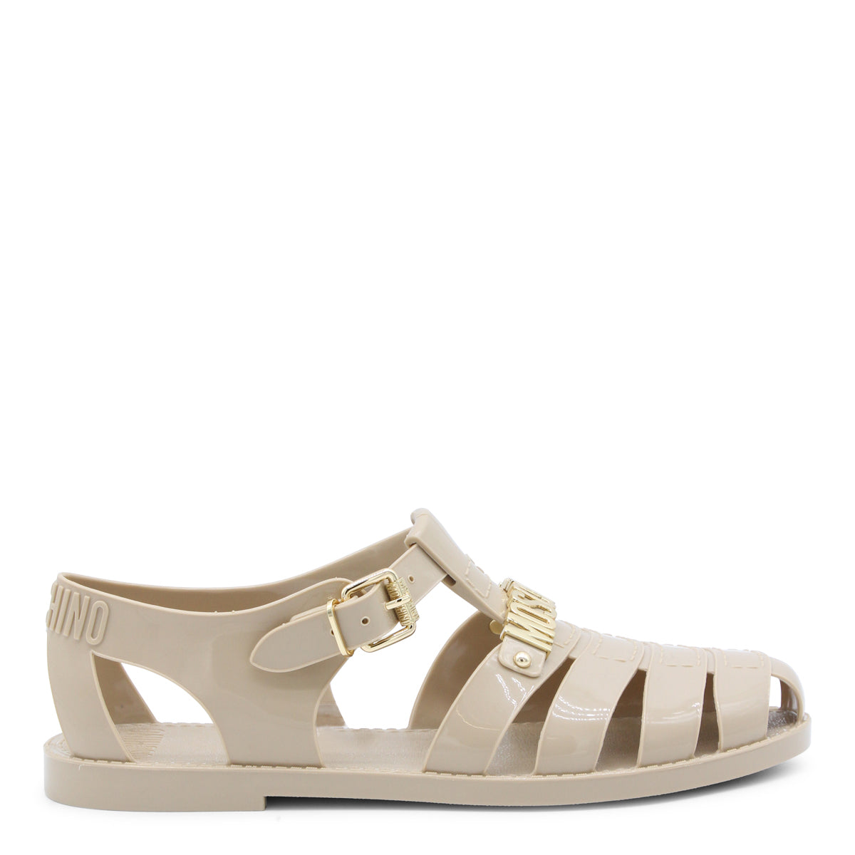 BEIGE JELLY SANDALS