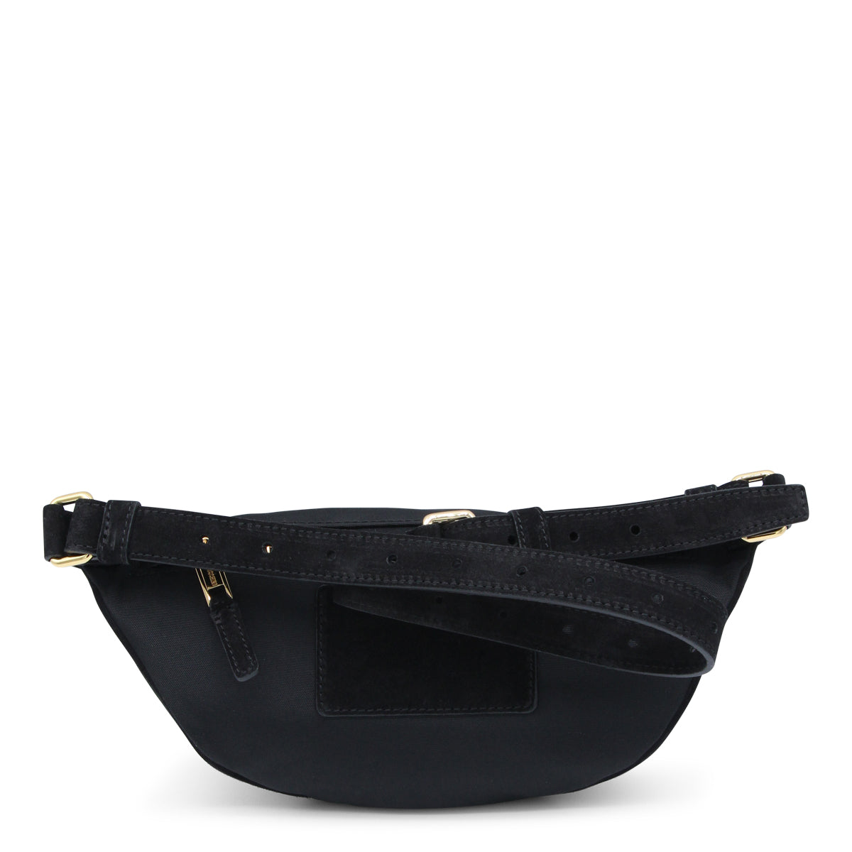 BLACK LEATHER BELT BAG