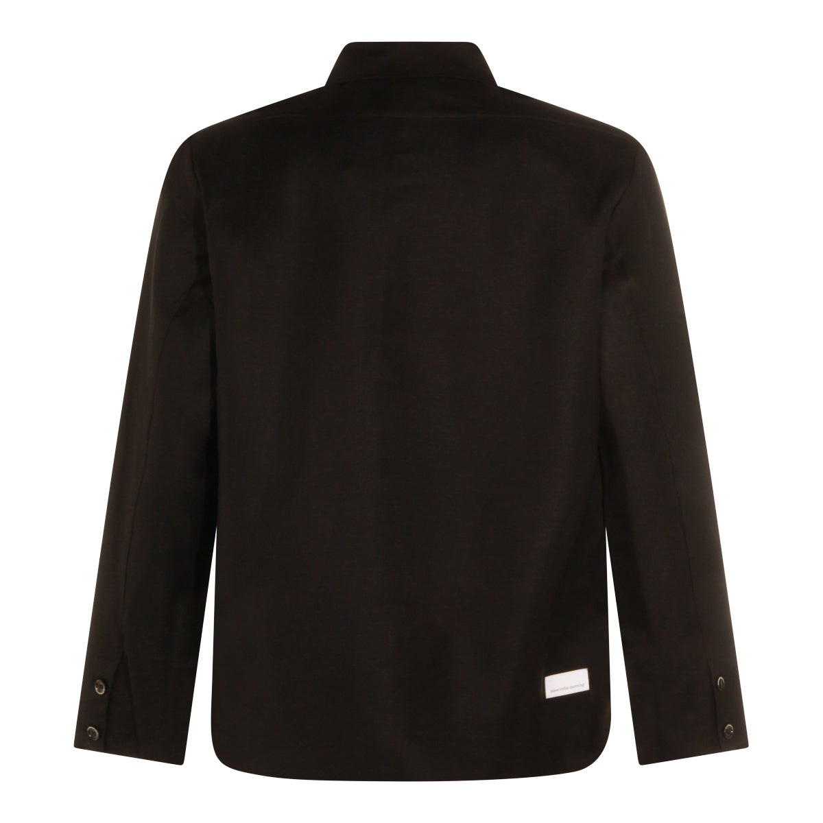 BLACK WOOL CASUAL JACKET