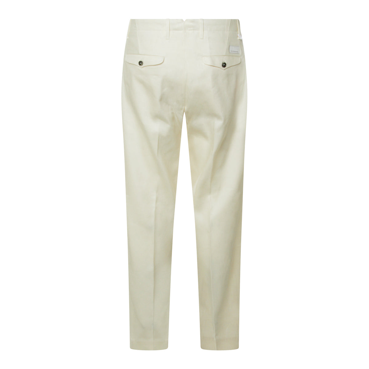 WHITE LINEN BLEND PANTS