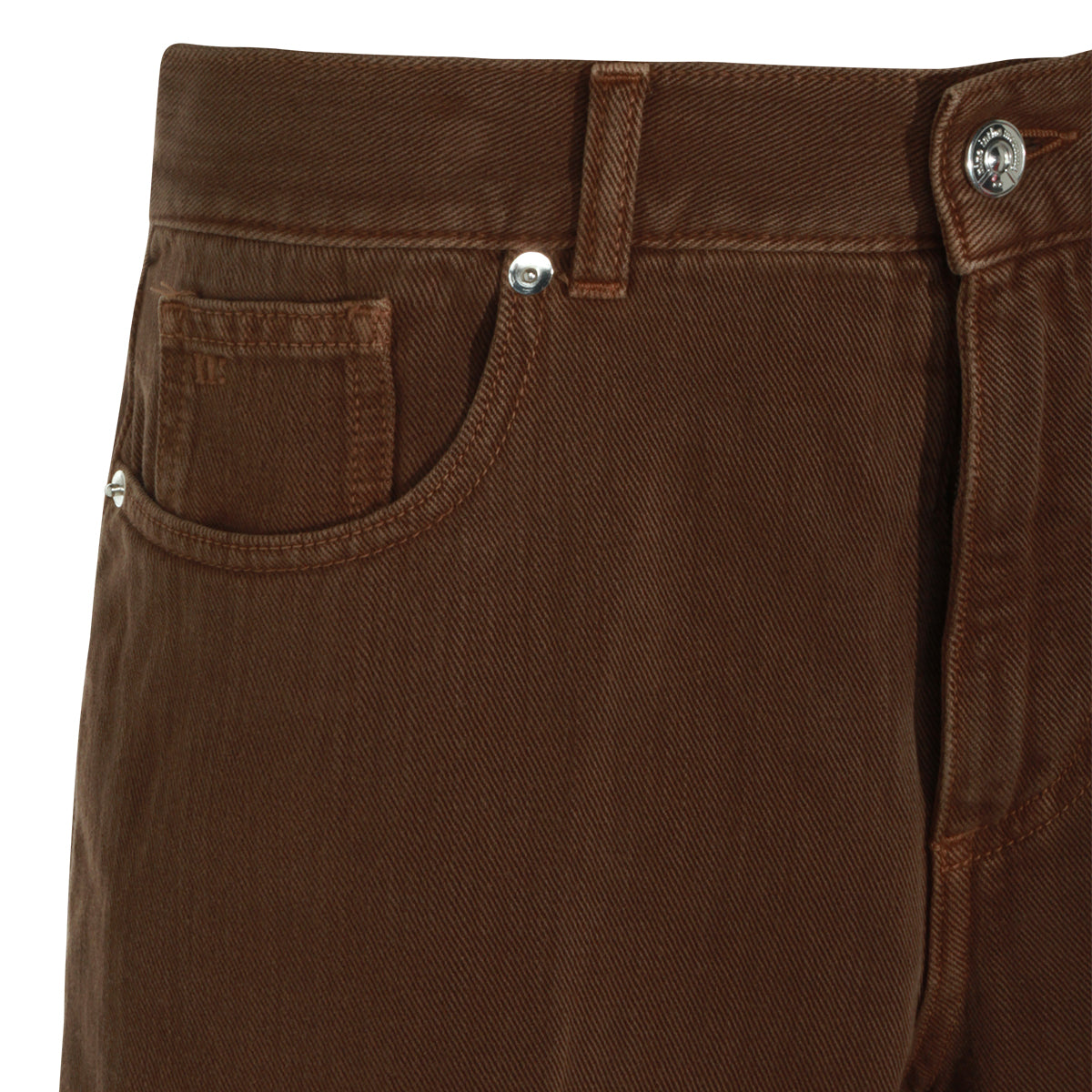 BROWN COTTON JEANS