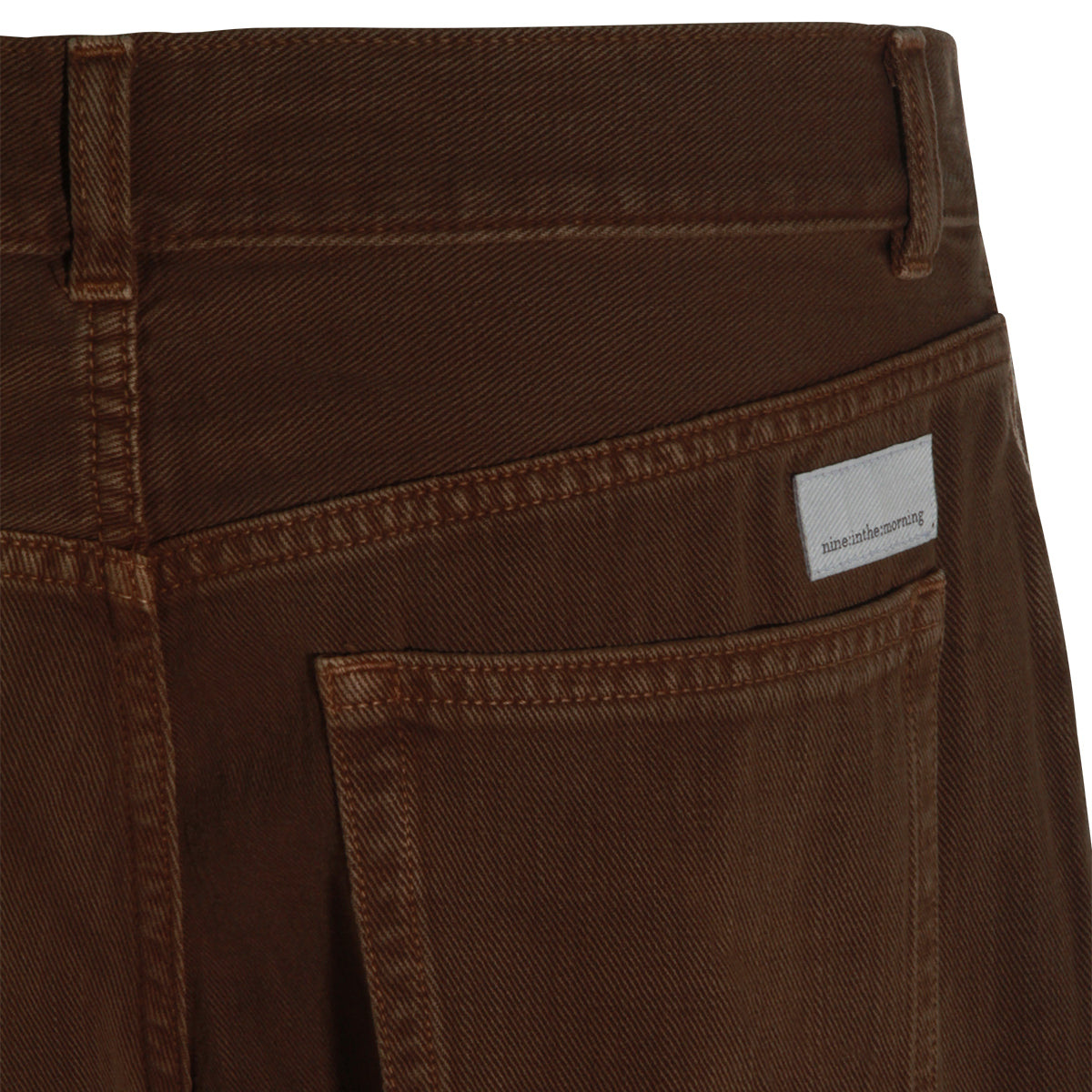 BROWN COTTON JEANS