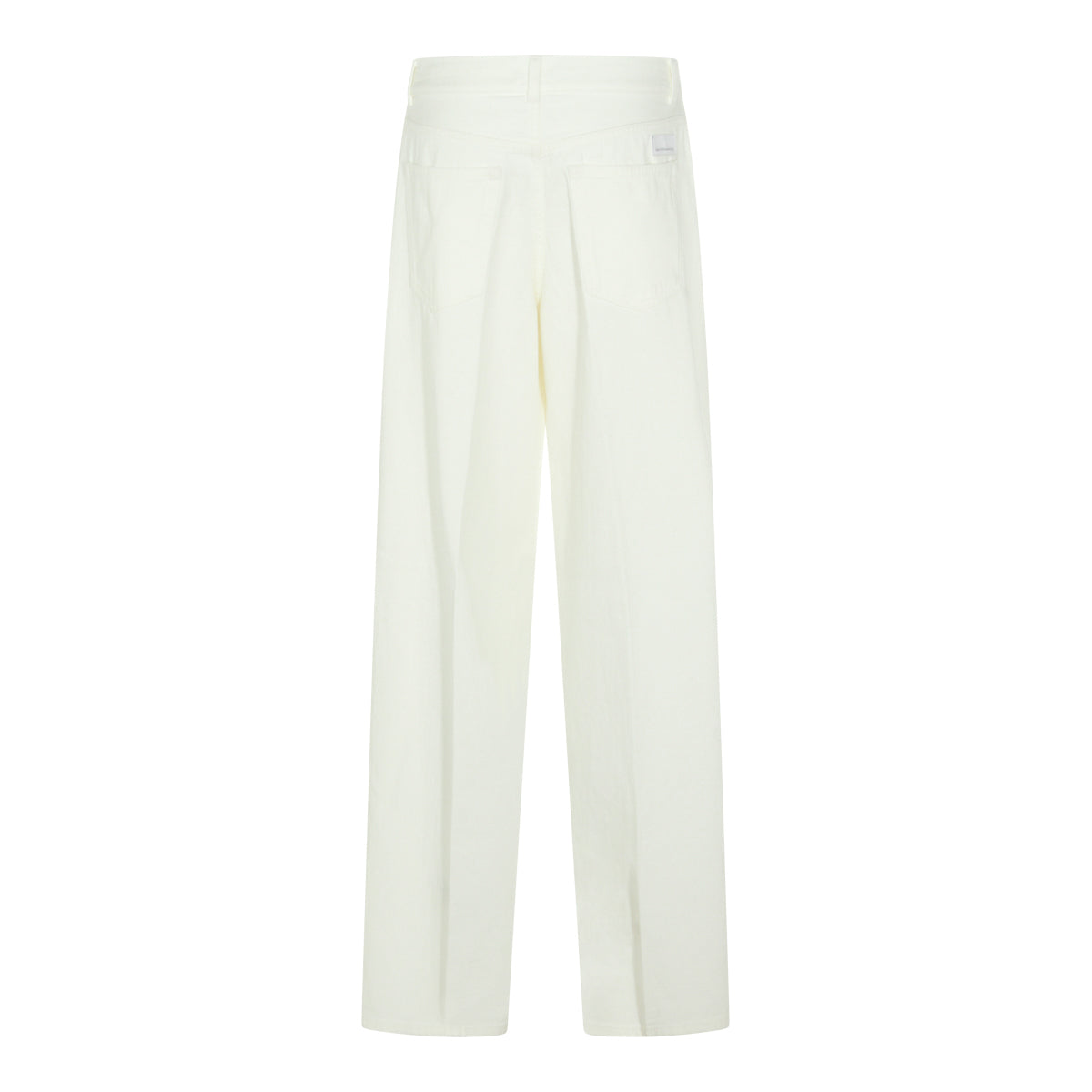 WHITE COTTON JEANS