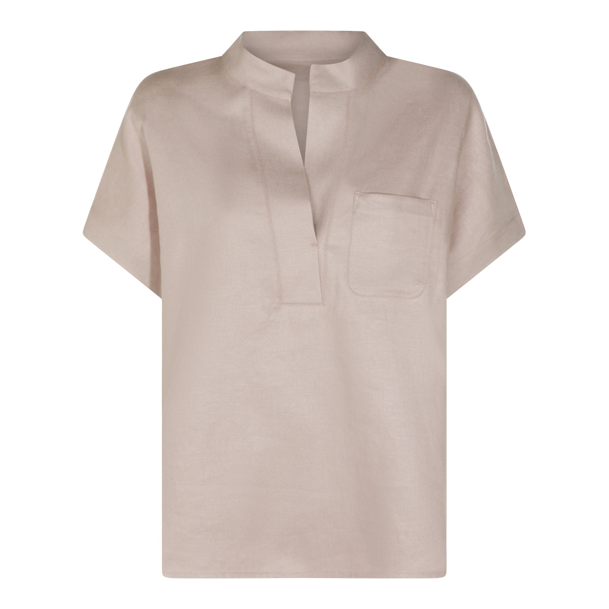 BEIGE LINEN TOP