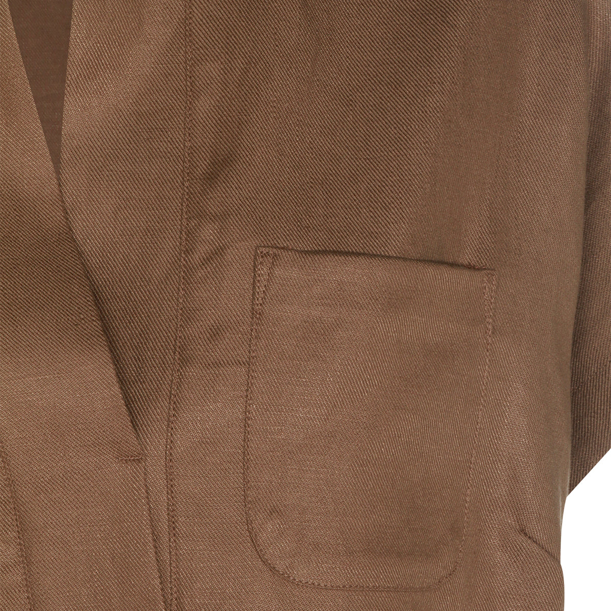 BROWN LINEN TOP