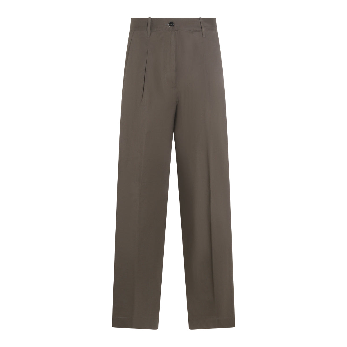 BROWN COTTON JEANS