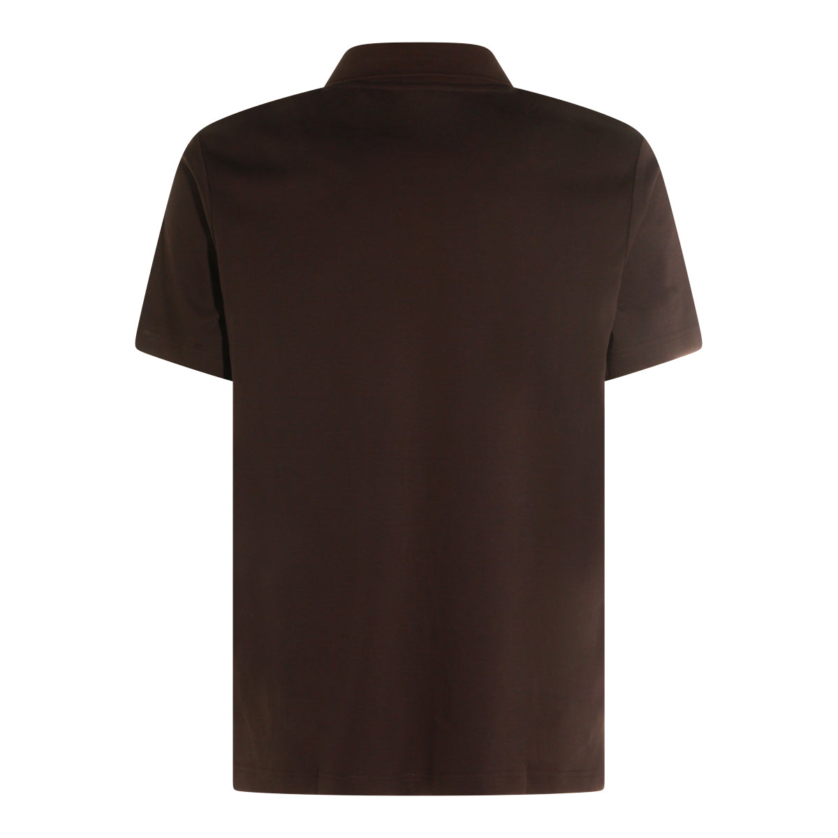 BROWN COTTON POLO SHIRT