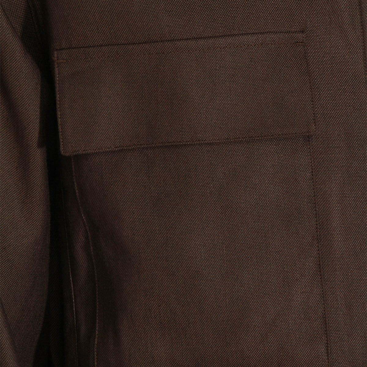 BROWN VISCOSE LINEN BLEND CASUAL JACKET