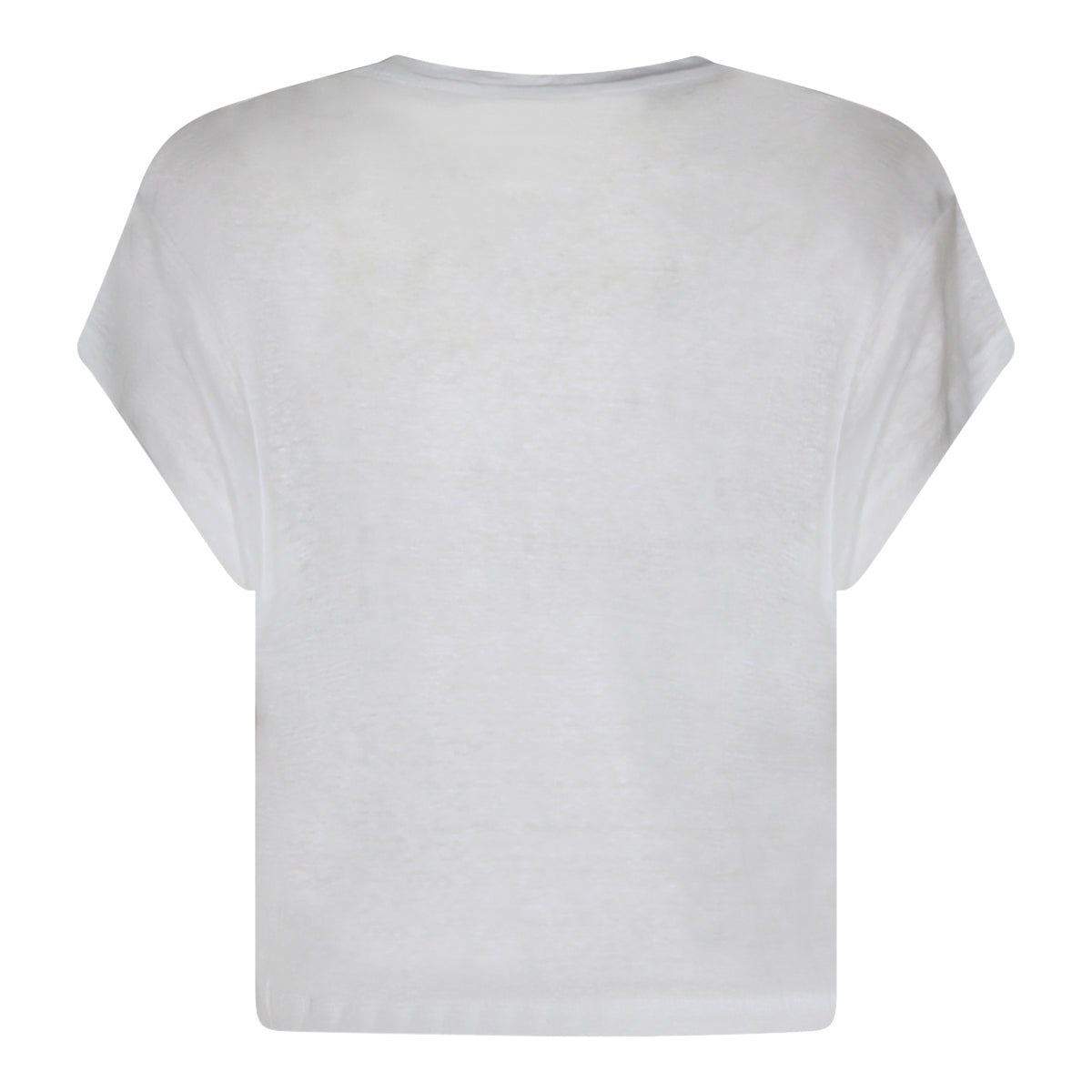 WHITE LINEN T-SHIRT