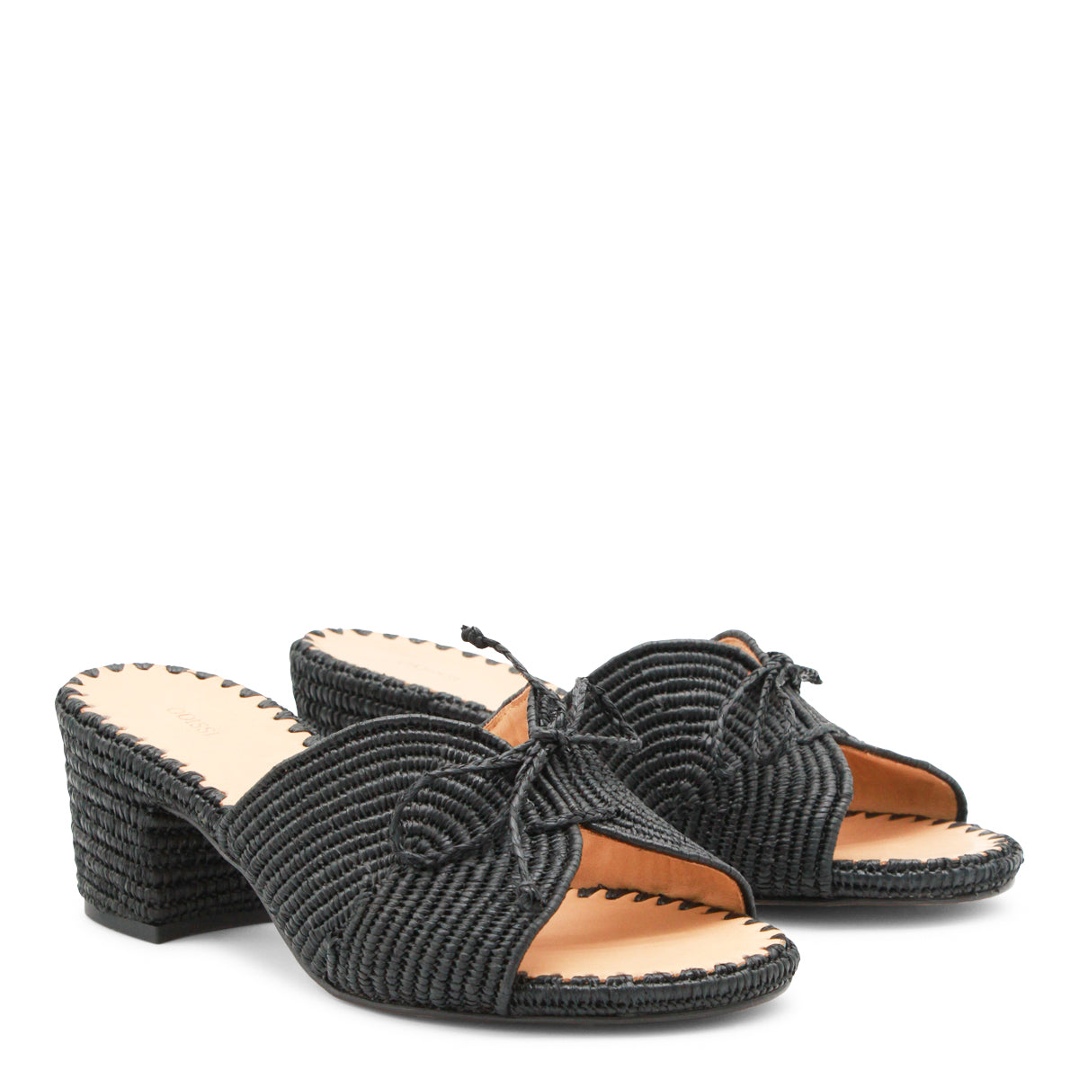 BLACK ODETT SANDALS