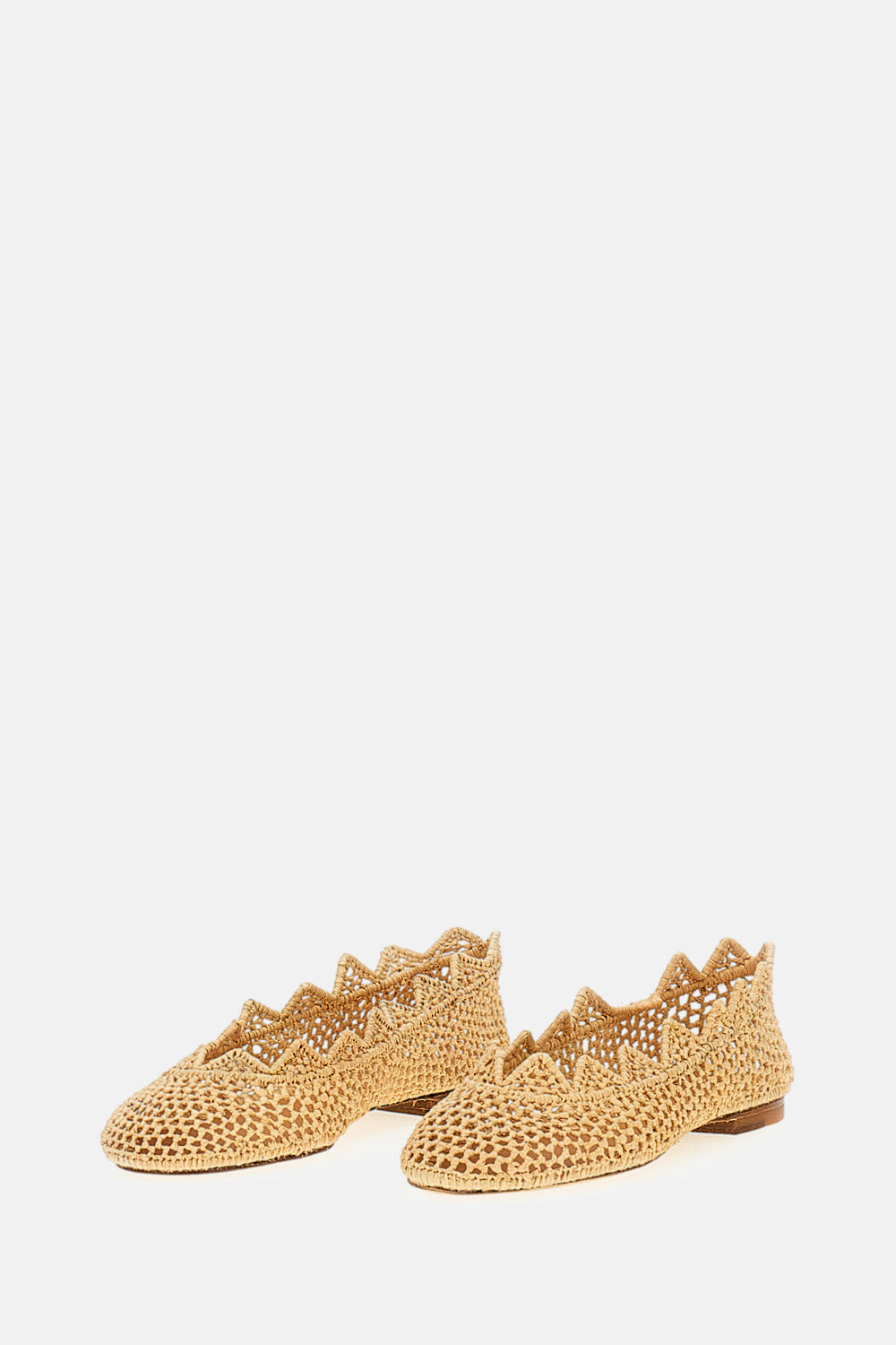 RAFFIA BALLET FLATS
