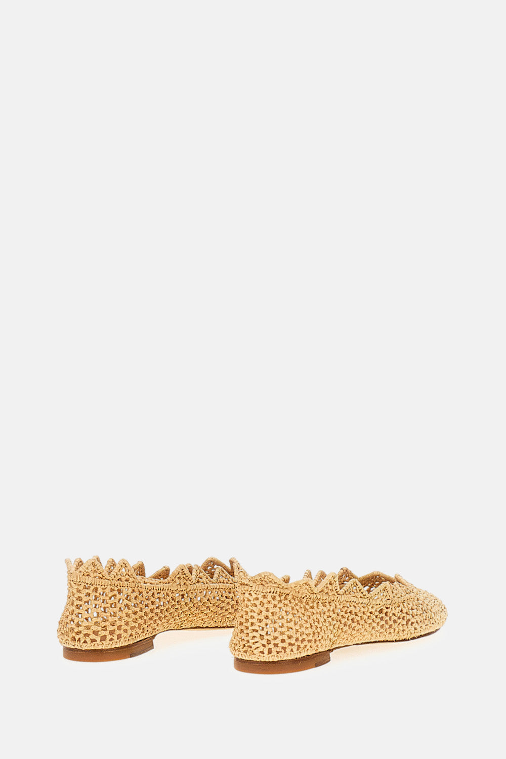 RAFFIA BALLET FLATS