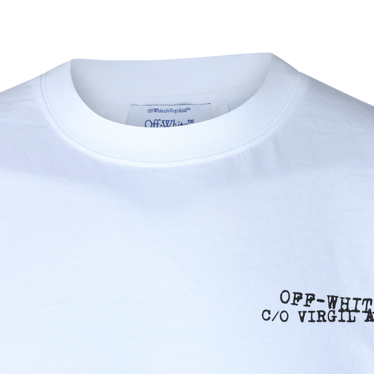 WHITE COTTON CROSS T-SHIRT
