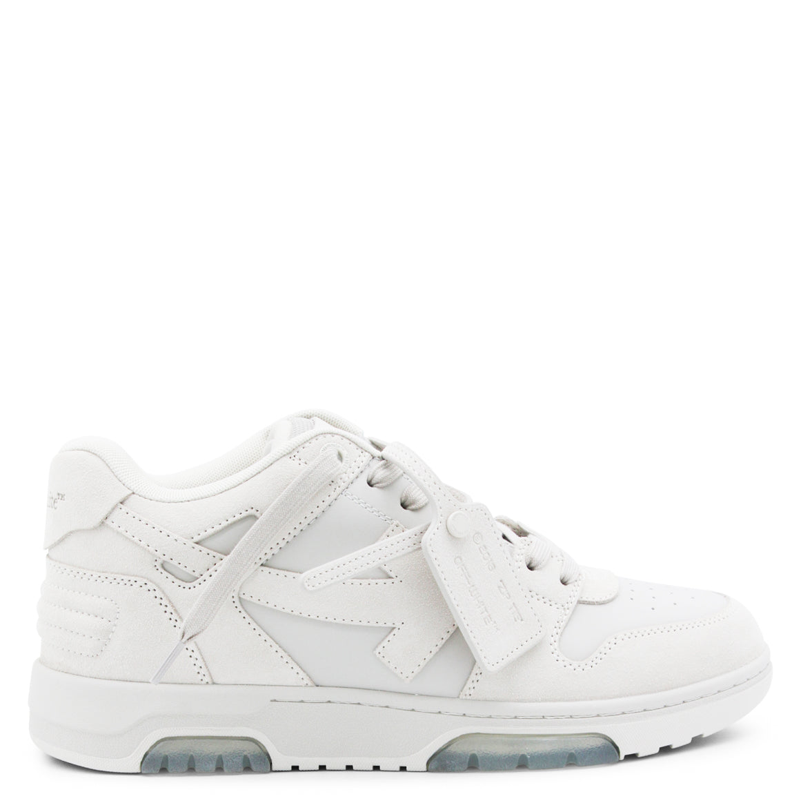 IVORY AND ECRU LEATHER OUT OF OFFICE SNEAKERS
