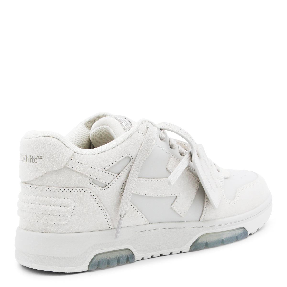IVORY AND ECRU LEATHER OUT OF OFFICE SNEAKERS