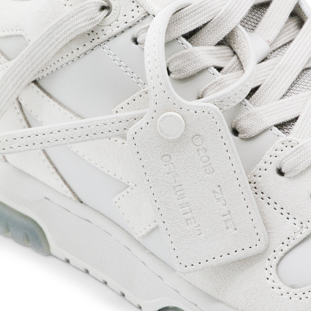 IVORY AND ECRU LEATHER OUT OF OFFICE SNEAKERS