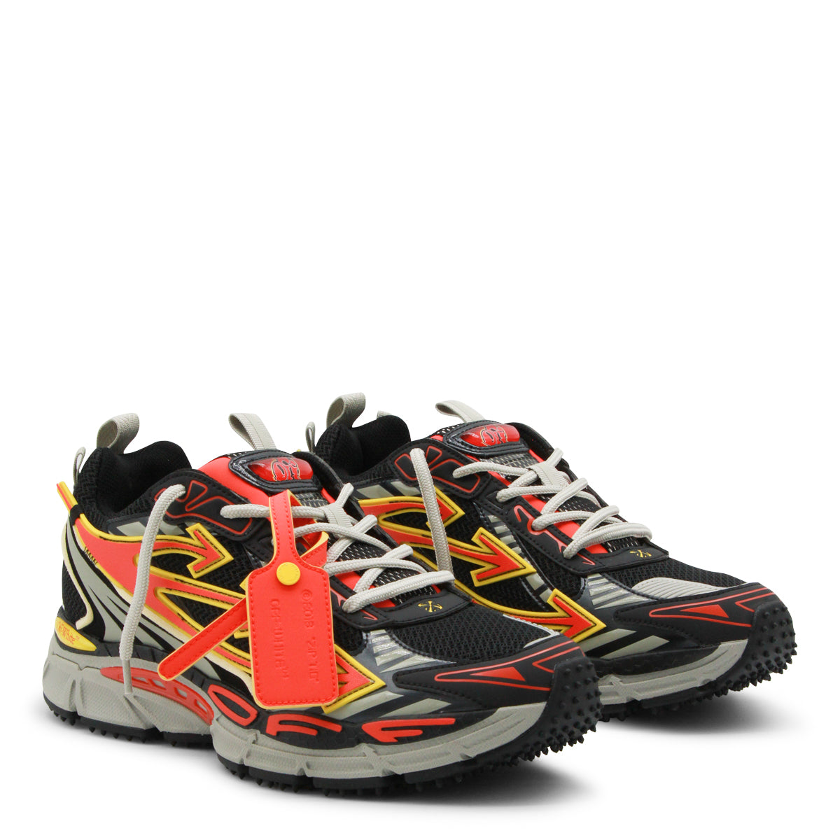 BLACK AND CORAL BE RIGHT BACK SNEAKERS