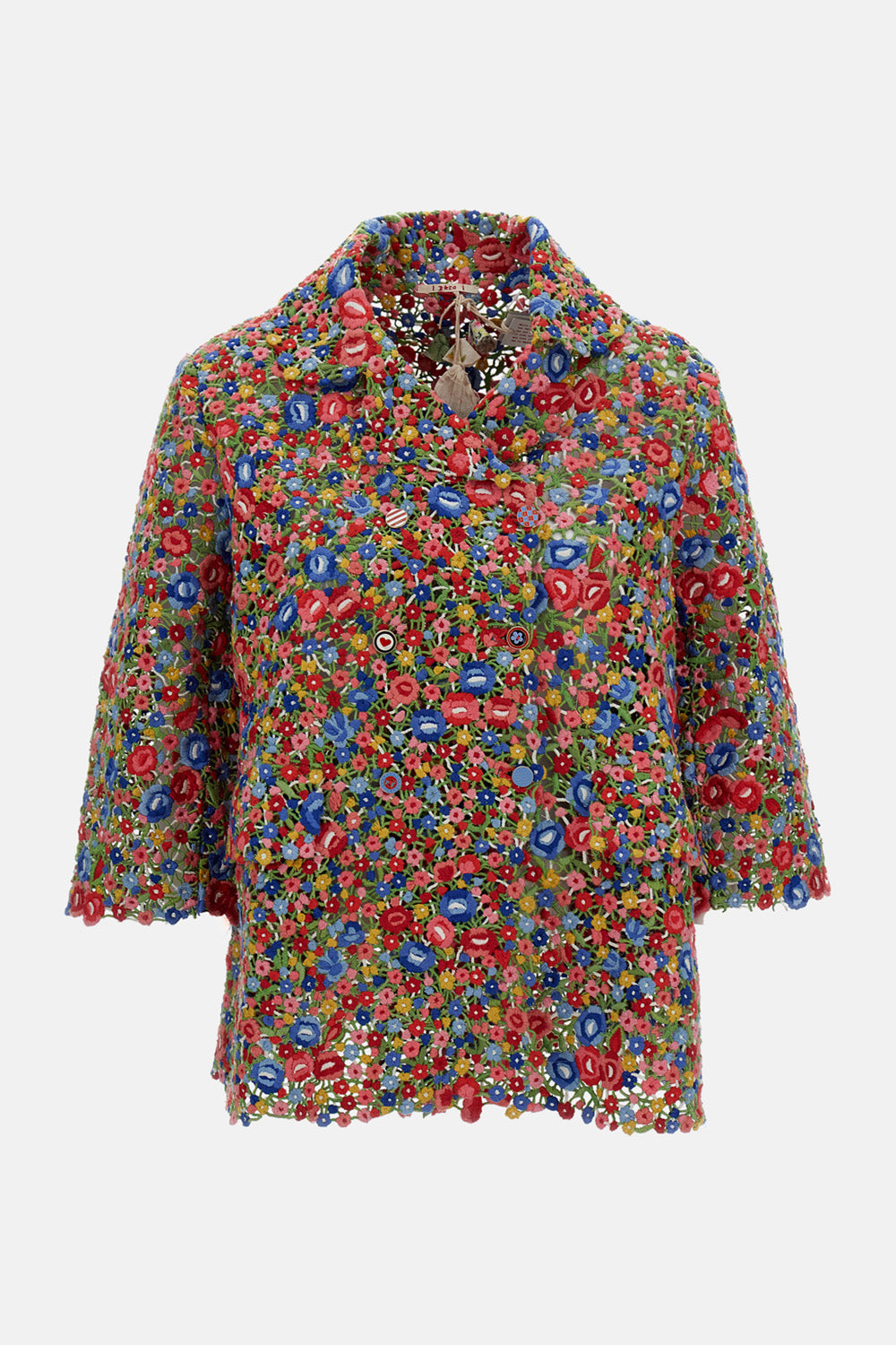 EMBROIDERED DOUBLE BRESTED BLAZER