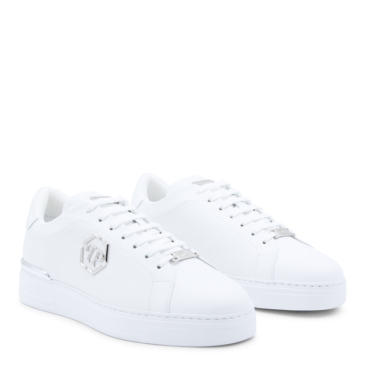 WHITE LEATHER SNEAKERS