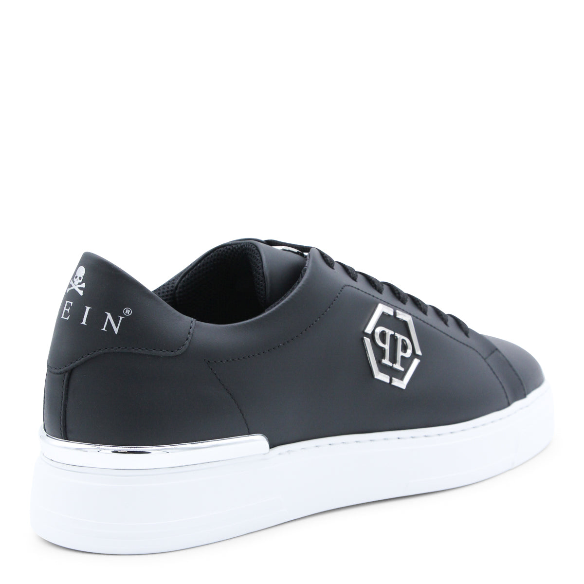 BLACK LEATHER SNEAKERS