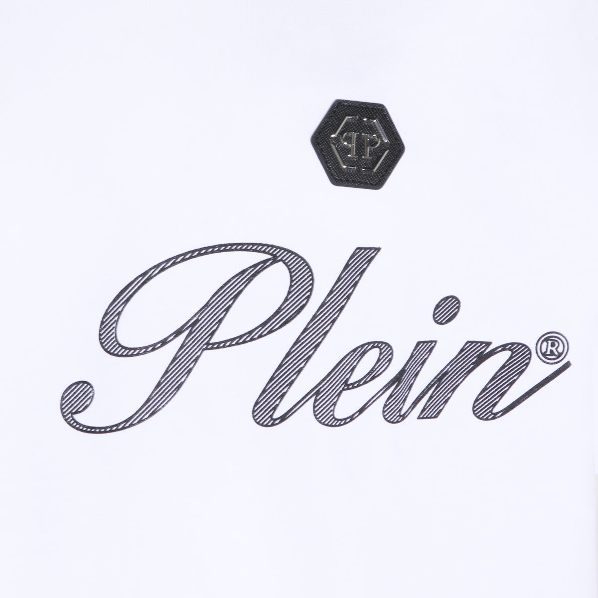 WHITE COTTON T-SHIRT