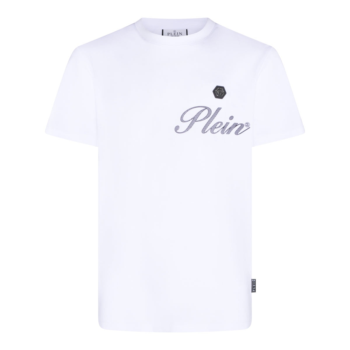 WHITE COTTON T-SHIRT