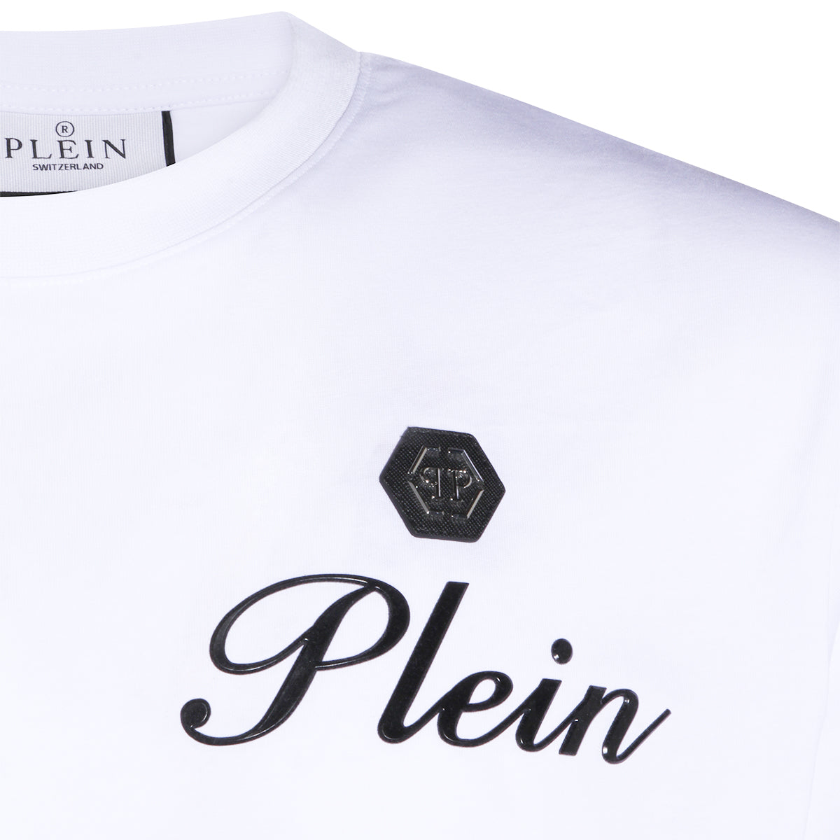 WHITE COTTON T-SHIRT