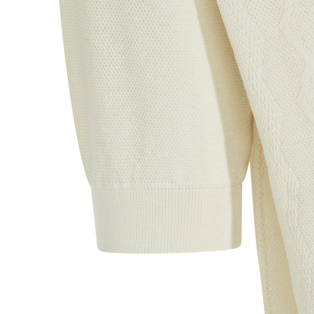 WHITE SILK AND COTTON BLEND T-SHIRT