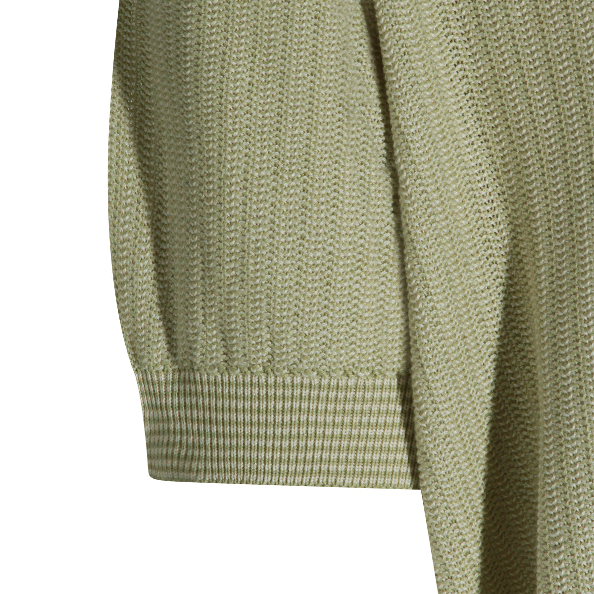 GREEN COTTON BLEND POLO SHIRT