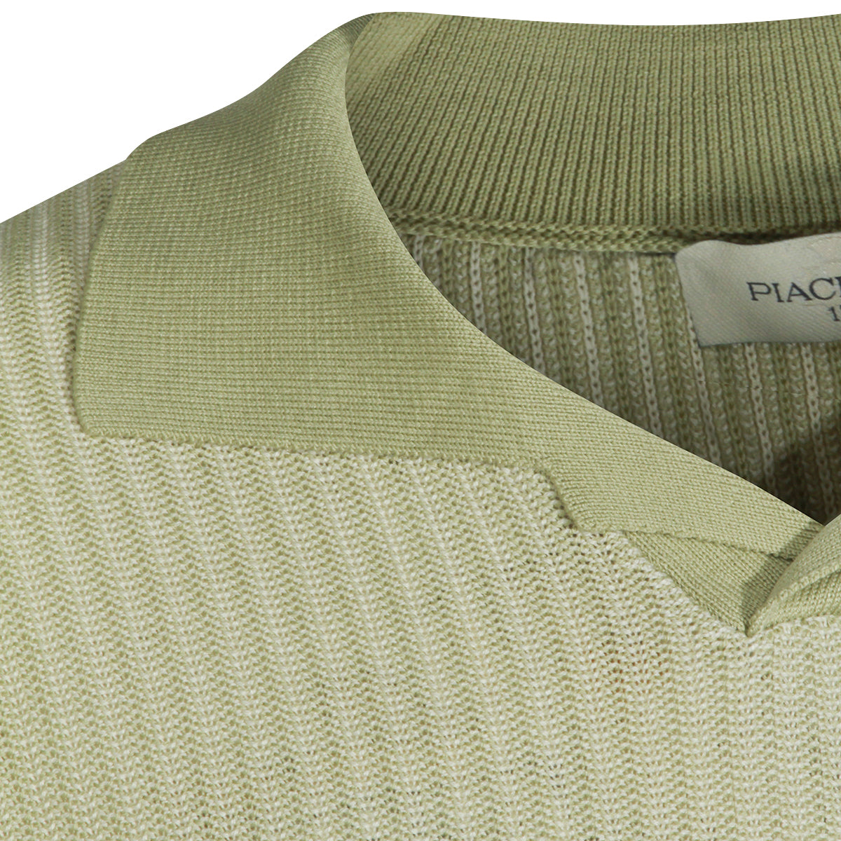 GREEN COTTON BLEND POLO SHIRT