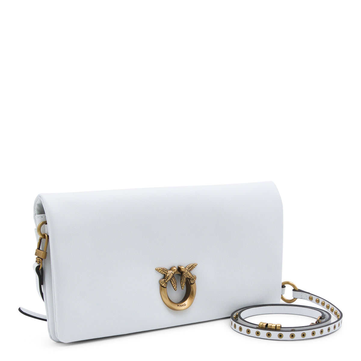 WHITE CLICK SOFT HORIZONTAL CLASSIC CROSSBODY BAG