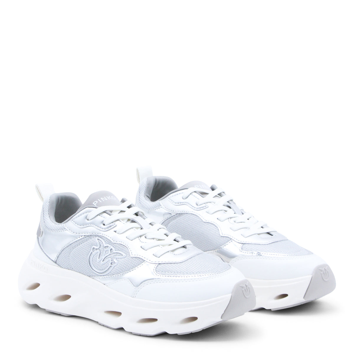 SILVER LEATHER PINK 98 SNEAKERS
