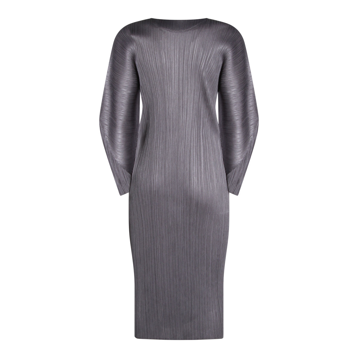 GREY PLEATED DRESS