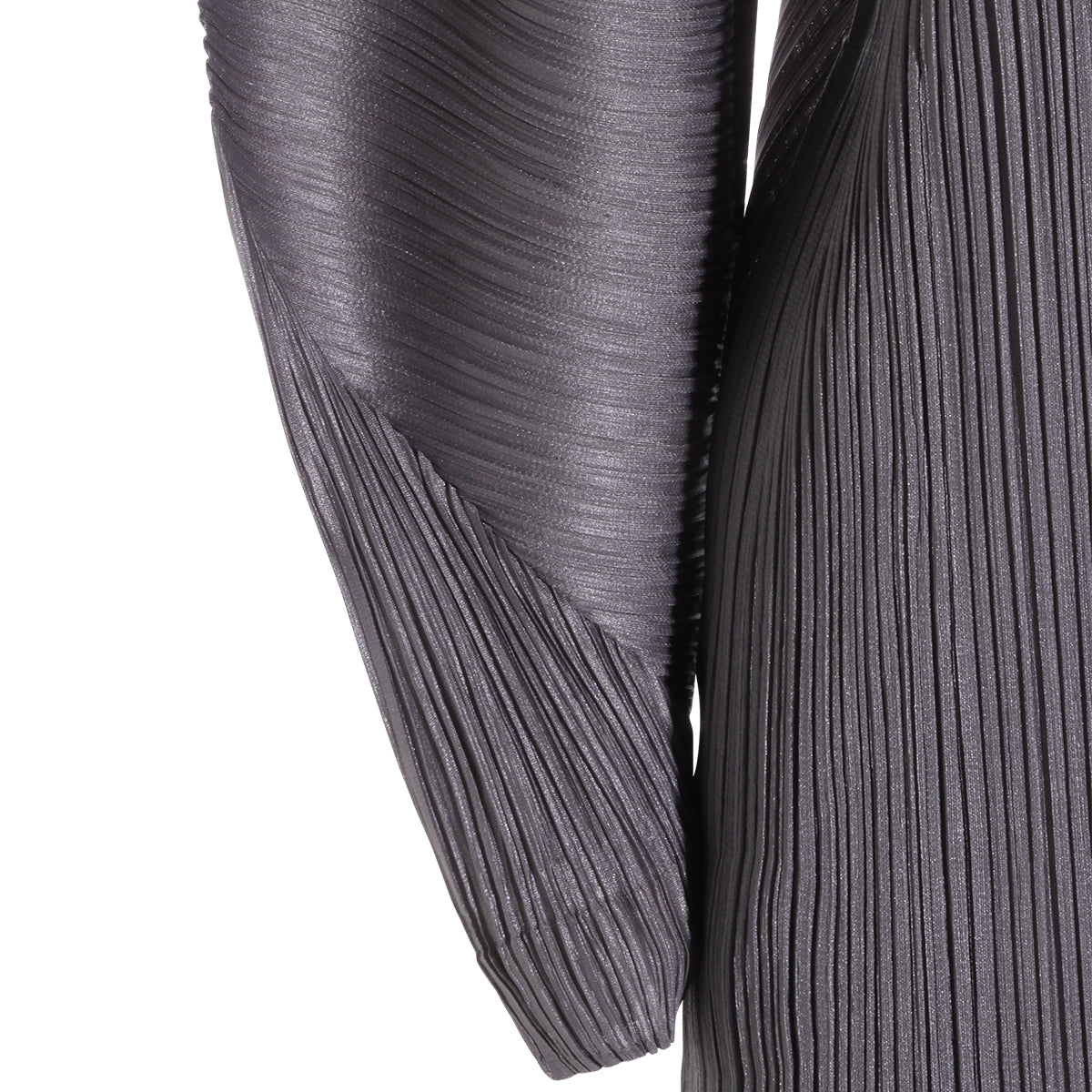 GREY PLEATED DRESS